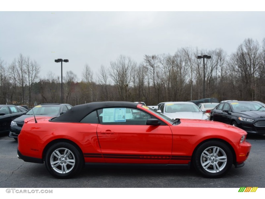 2011 Mustang V6 Convertible - Race Red / Charcoal Black photo #2
