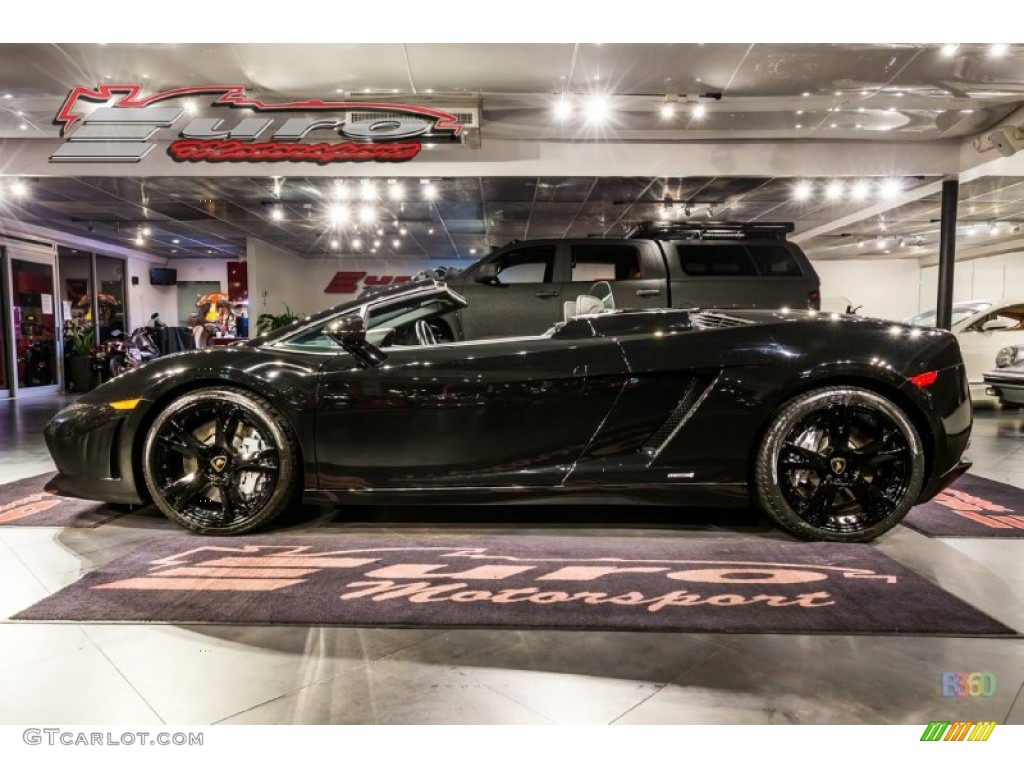 2010 Gallardo LP560-4 Spyder - Nero Noctis (Black) / Nero Perseus photo #14