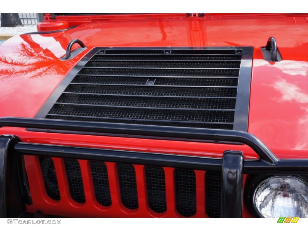 2004 H1 Wagon - Firehouse Red / Ebony/Brown photo #21