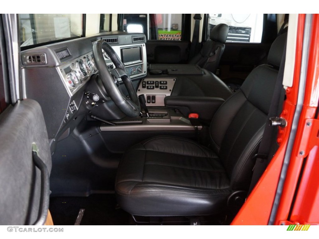 Ebony/Brown Interior 2004 Hummer H1 Wagon Photo #102564670