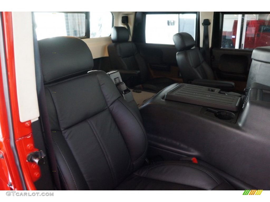 2004 H1 Wagon - Firehouse Red / Ebony/Brown photo #49