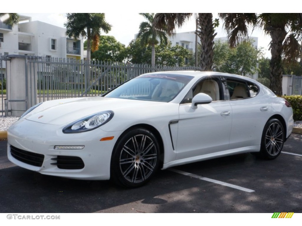 White 2015 Porsche Panamera Standard Panamera Model Exterior Photo #102566422