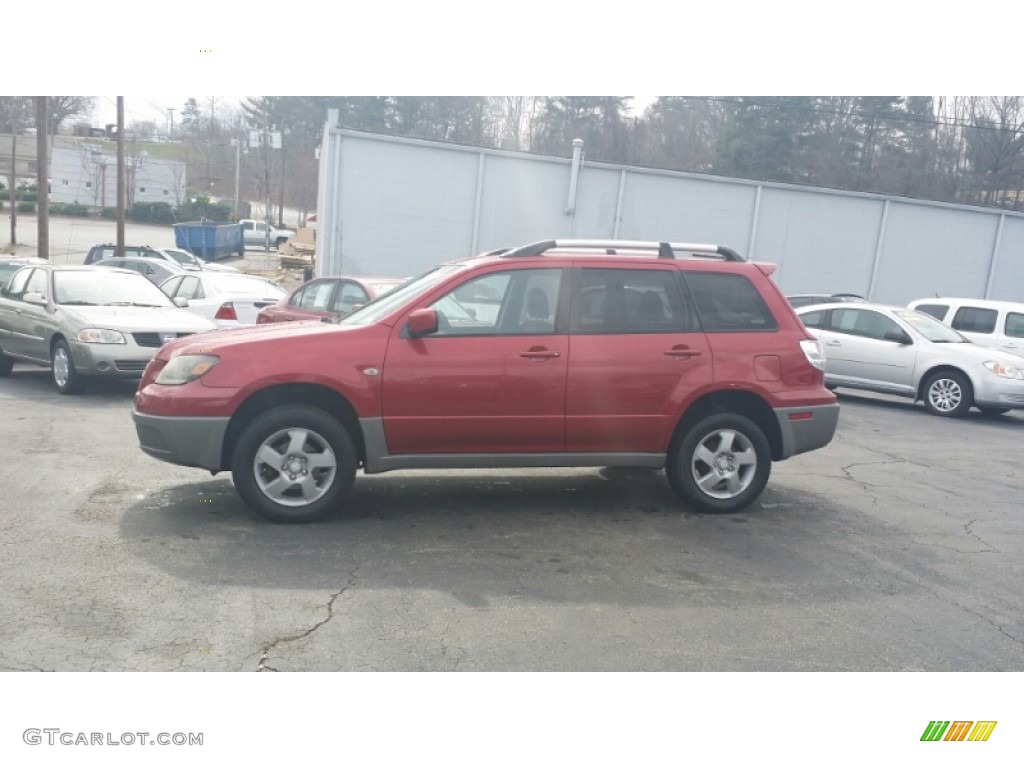2003 Outlander XLS 4WD - Phoenix Red / Charcoal photo #2