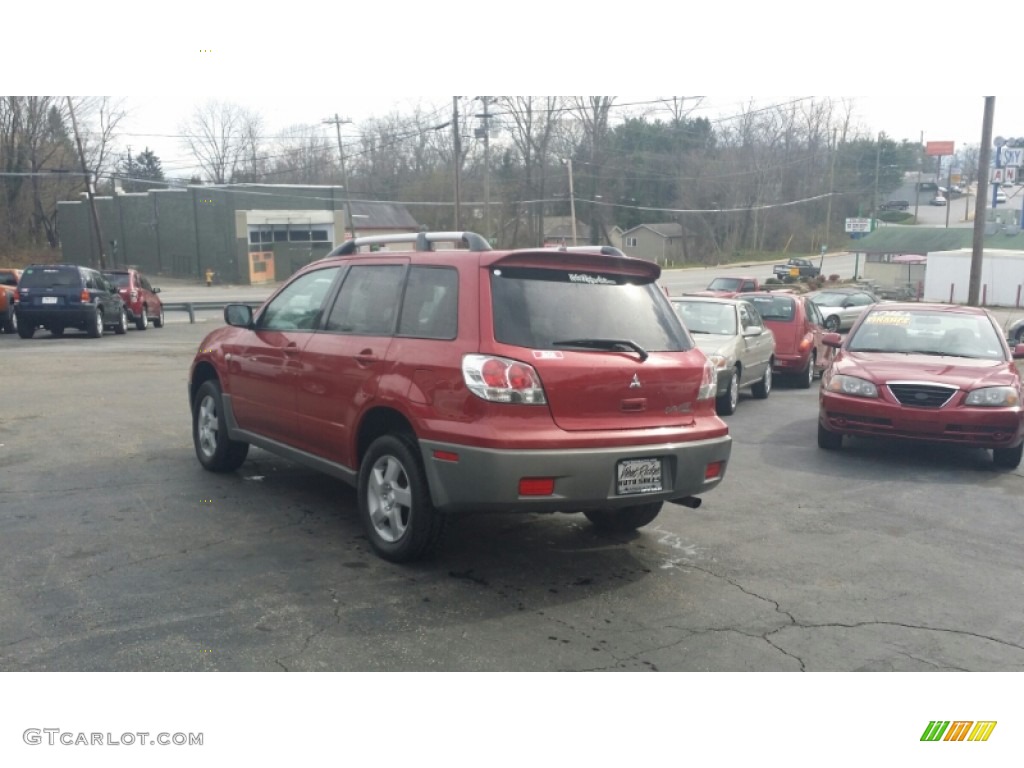 2003 Outlander XLS 4WD - Phoenix Red / Charcoal photo #3