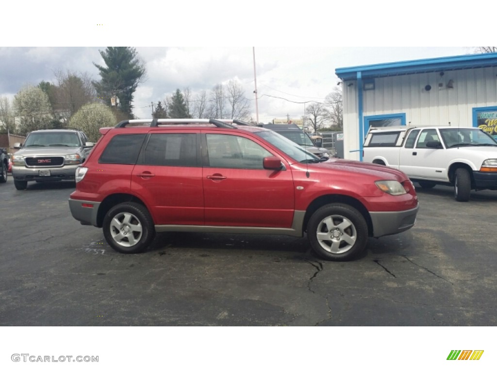 2003 Outlander XLS 4WD - Phoenix Red / Charcoal photo #6