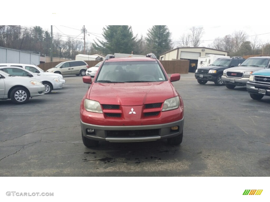 2003 Outlander XLS 4WD - Phoenix Red / Charcoal photo #8