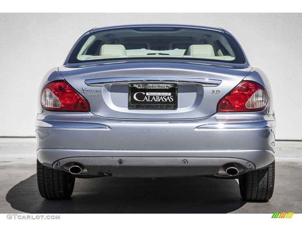 2007 X-Type 3.0 - Glacier Blue Metallic / Ivory photo #3