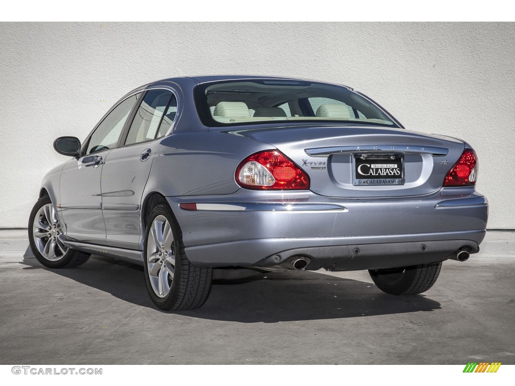 2007 X-Type 3.0 - Glacier Blue Metallic / Ivory photo #11