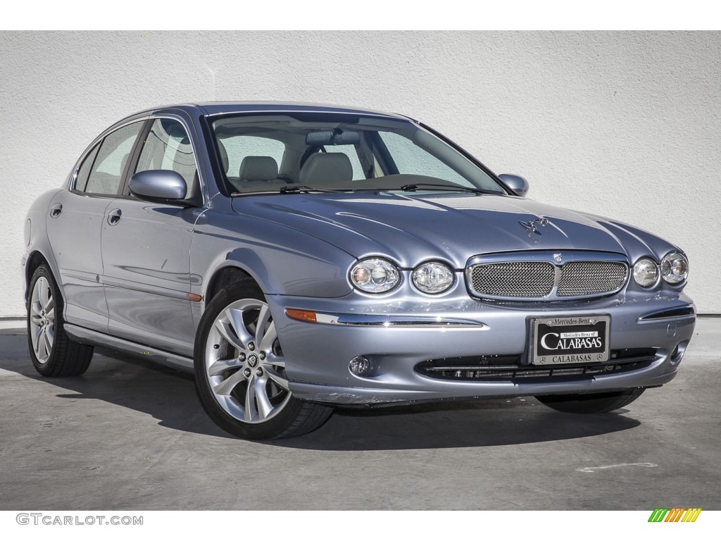 2007 X-Type 3.0 - Glacier Blue Metallic / Ivory photo #12