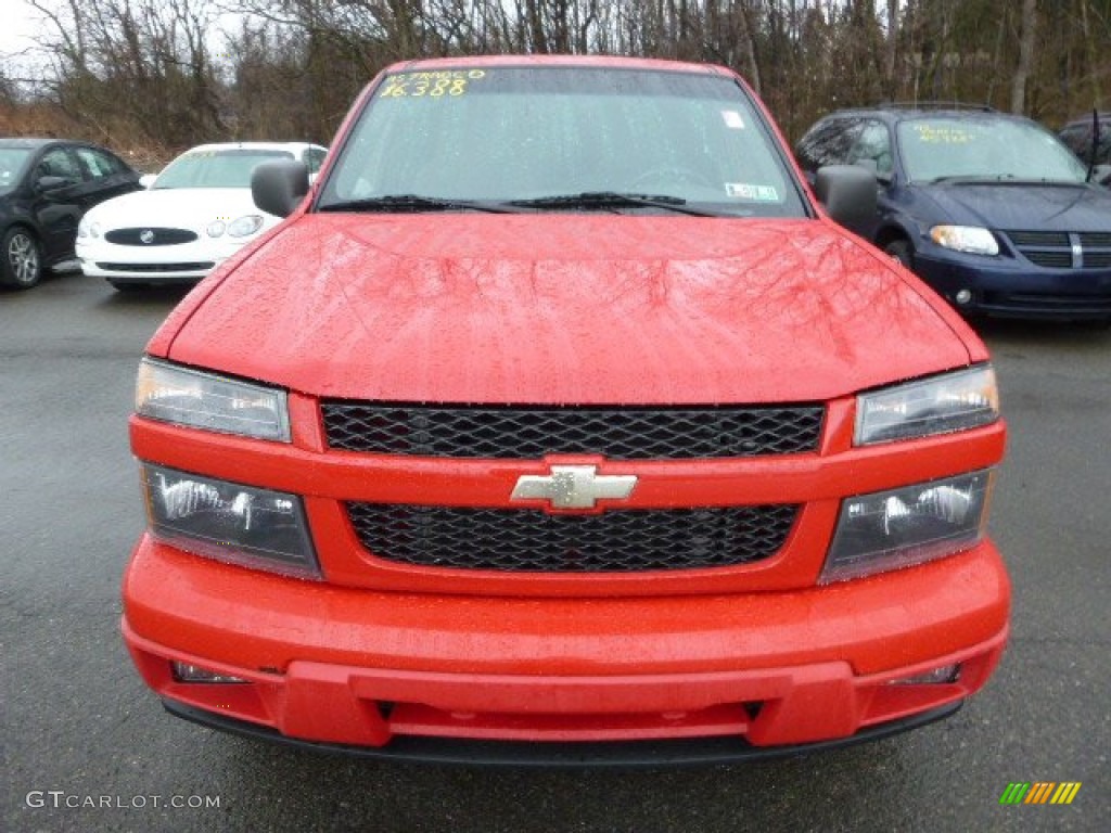 2004 Colorado LS Extended Cab - Victory Red / Medium Dark Pewter photo #6