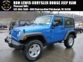 2015 Hydro Blue Pearl Jeep Wrangler Sport 4x4  photo #1