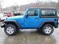 2015 Hydro Blue Pearl Jeep Wrangler Sport 4x4  photo #2