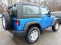 2015 Hydro Blue Pearl Jeep Wrangler Sport 4x4  photo #6