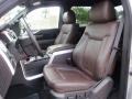 Platinum Sienna Brown/Black Leather 2012 Ford F150 Platinum SuperCrew Interior Color