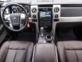 Platinum Sienna Brown/Black Leather Dashboard Photo for 2012 Ford F150 #102574015