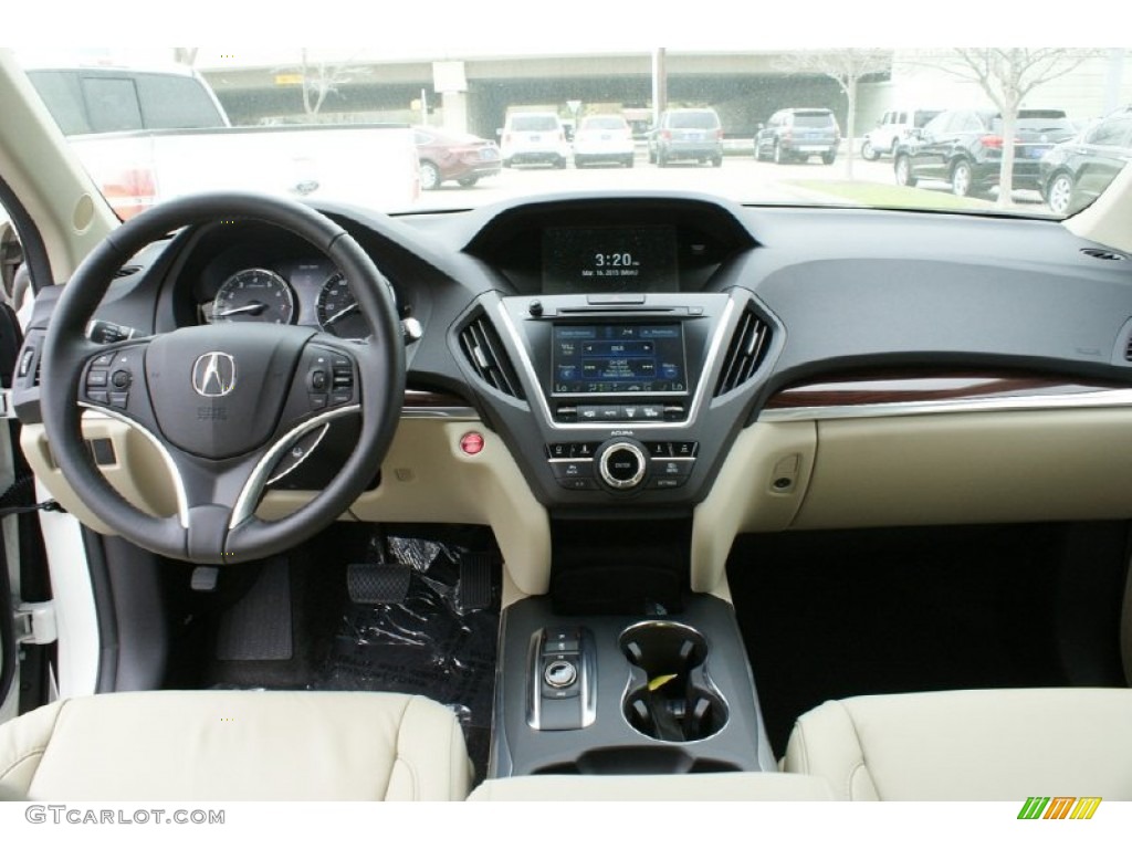 2016 Acura MDX SH-AWD Technology Parchment Dashboard Photo #102575348