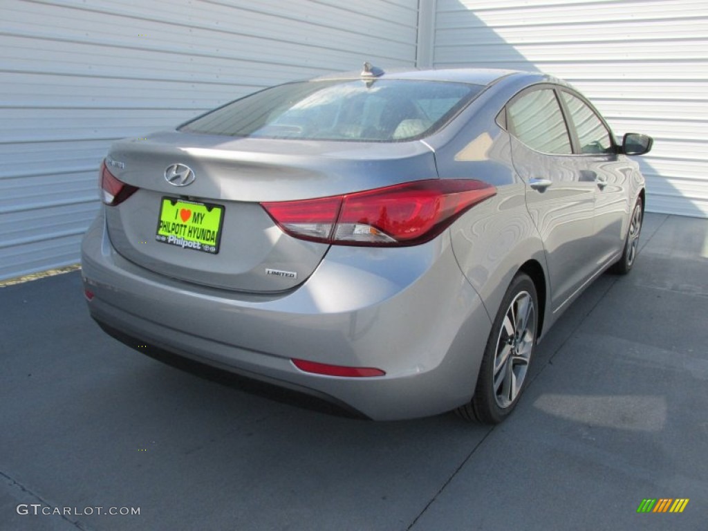 2015 Elantra Limited Sedan - Titanium Gray Metallic / Black photo #4