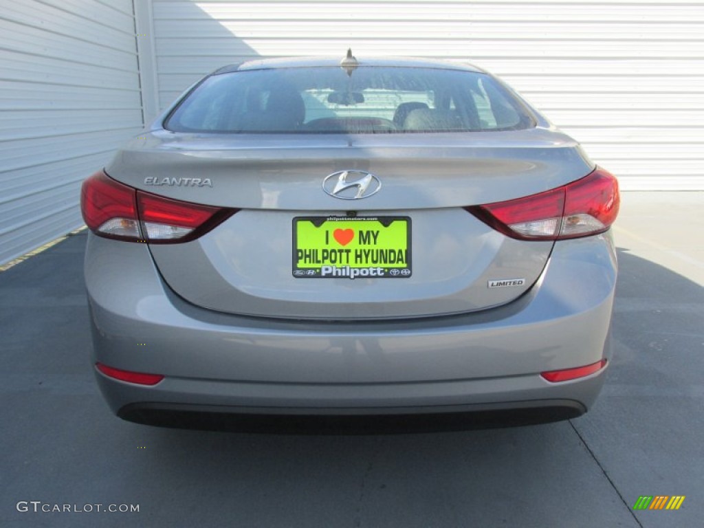 2015 Elantra Limited Sedan - Titanium Gray Metallic / Black photo #5
