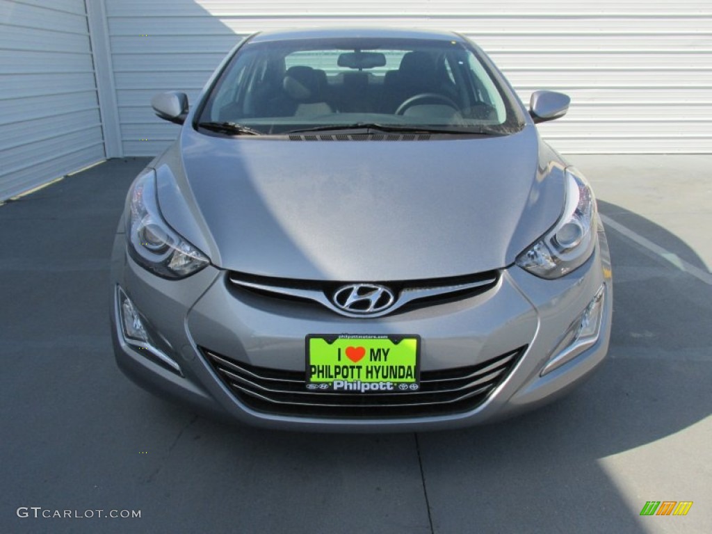 2015 Elantra Limited Sedan - Titanium Gray Metallic / Black photo #8