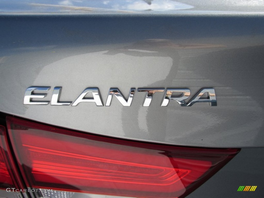 2015 Elantra Limited Sedan - Titanium Gray Metallic / Black photo #13