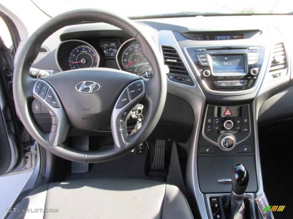 2015 Elantra Limited Sedan - Titanium Gray Metallic / Black photo #23