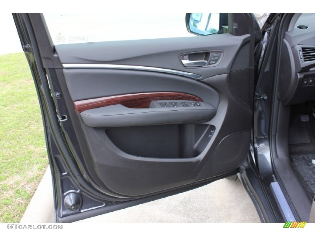 2016 Acura MDX SH-AWD Technology Ebony Door Panel Photo #102576013