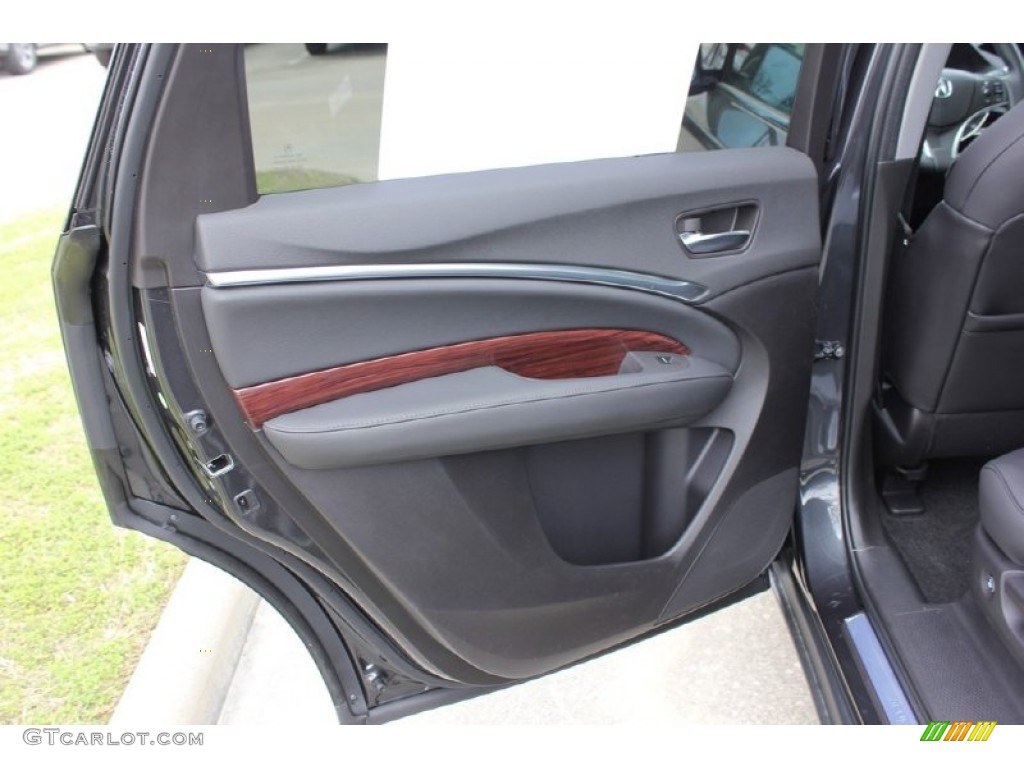 2016 Acura MDX SH-AWD Technology Ebony Door Panel Photo #102576067