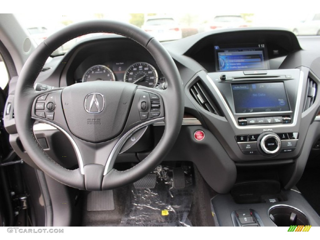 2016 Acura MDX SH-AWD Technology Ebony Dashboard Photo #102576366