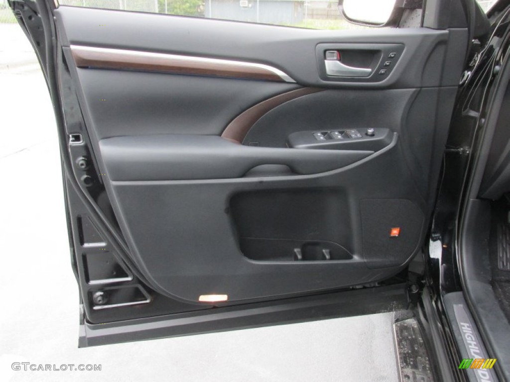 2015 Toyota Highlander Limited Black Door Panel Photo #102576496