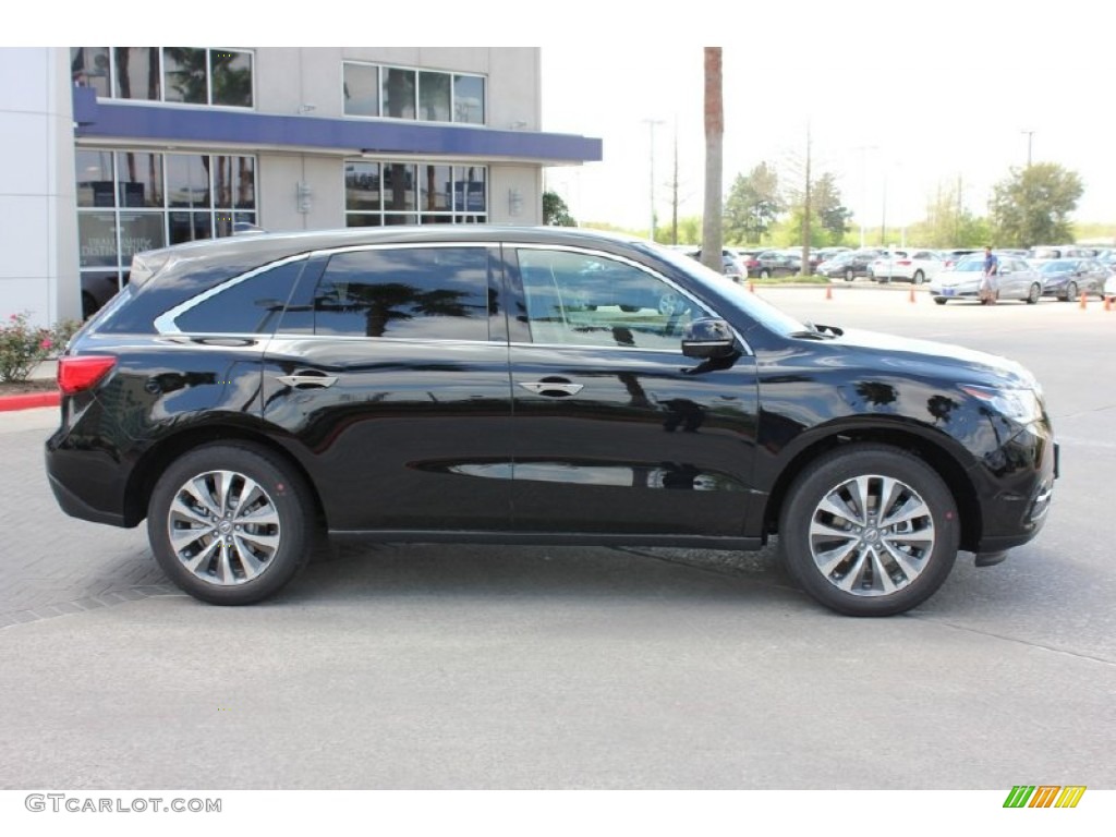 2016 MDX SH-AWD Technology - Crystal Black Pearl / Parchment photo #8