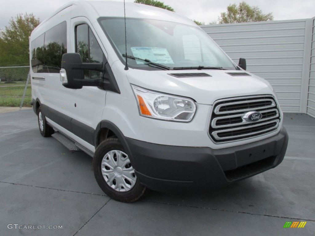 Oxford White 2015 Ford Transit Wagon XLT 350 MR Long Exterior Photo #102576799