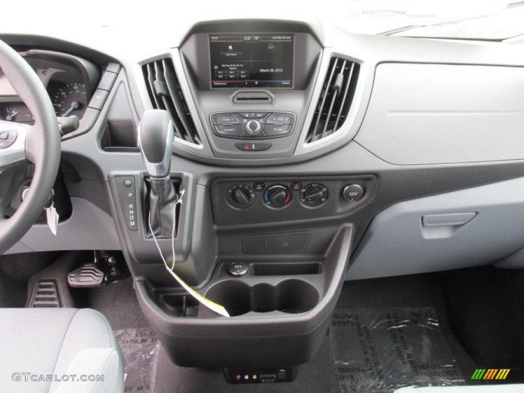 2015 Ford Transit Wagon XLT 350 MR Long Pewter Dashboard Photo #102577255