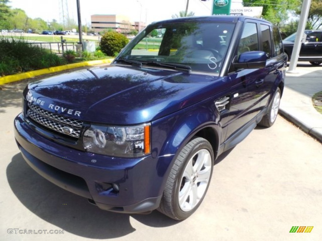 2012 Range Rover Sport HSE LUX - Buckingham Blue Metallic / Almond photo #7
