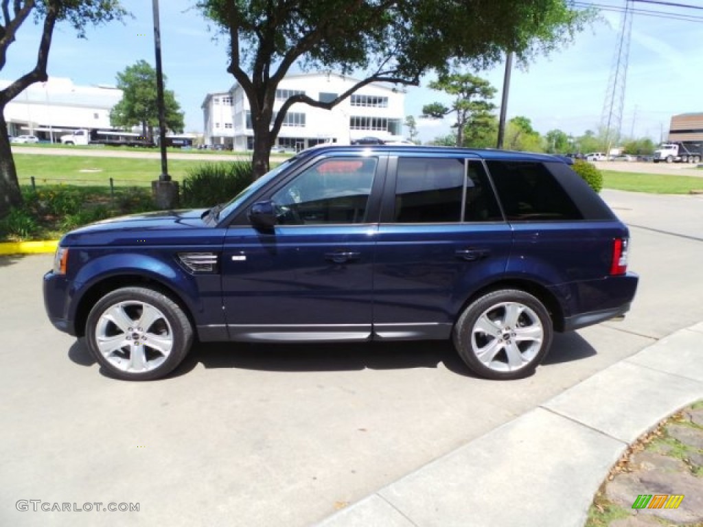 2012 Range Rover Sport HSE LUX - Buckingham Blue Metallic / Almond photo #8