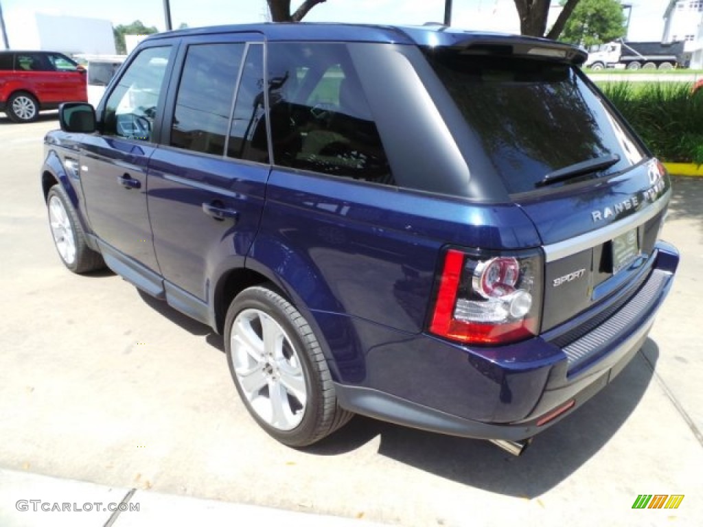 2012 Range Rover Sport HSE LUX - Buckingham Blue Metallic / Almond photo #9
