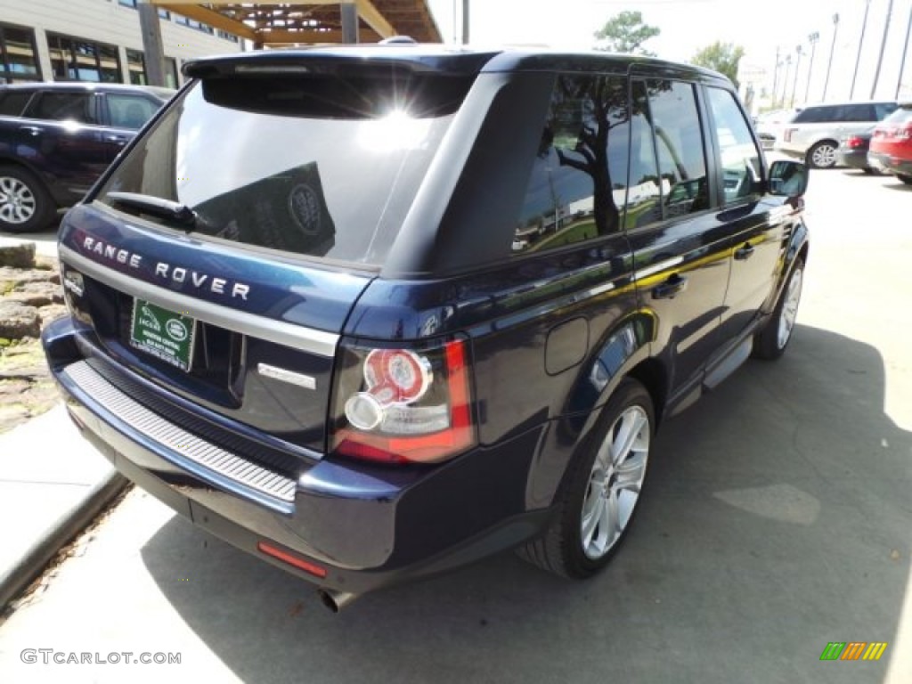 2012 Range Rover Sport HSE LUX - Buckingham Blue Metallic / Almond photo #11