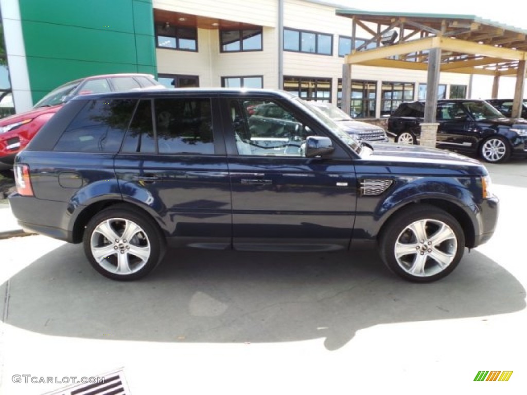 2012 Range Rover Sport HSE LUX - Buckingham Blue Metallic / Almond photo #12