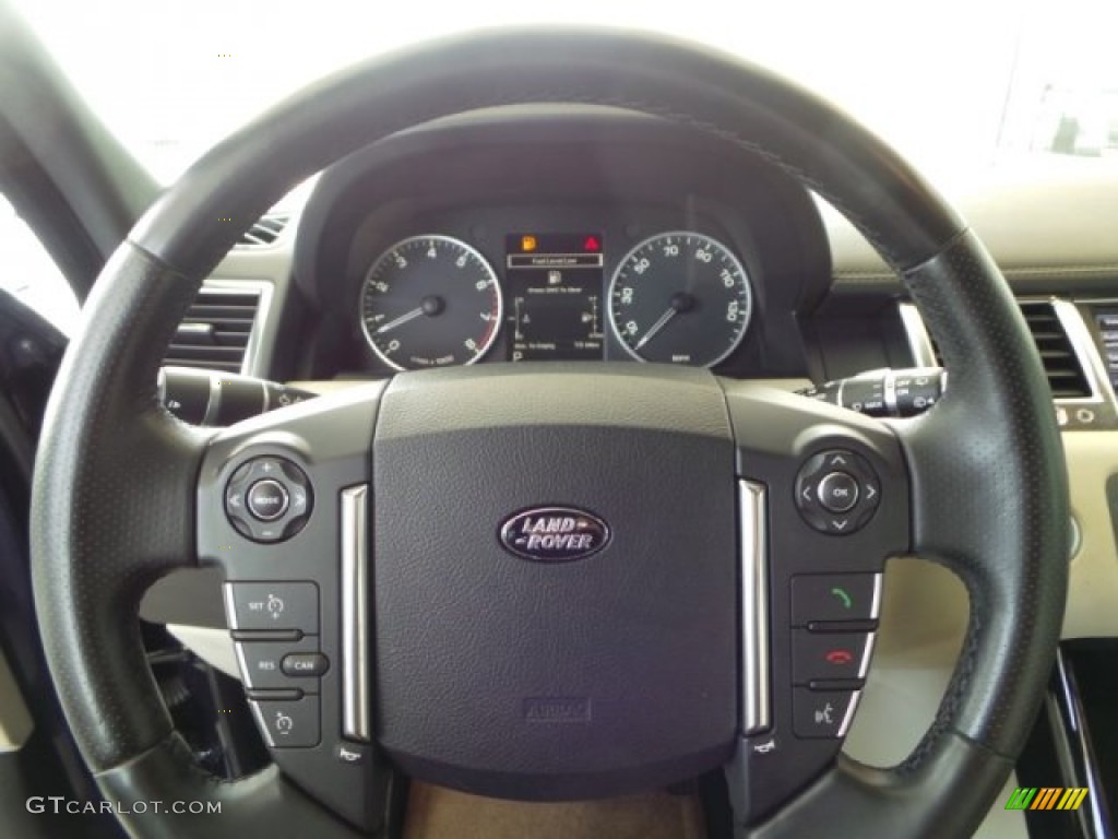 2012 Range Rover Sport HSE LUX - Buckingham Blue Metallic / Almond photo #14