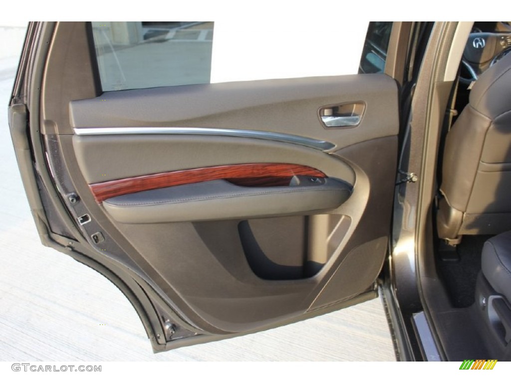 2016 Acura MDX Technology Ebony Door Panel Photo #102581230