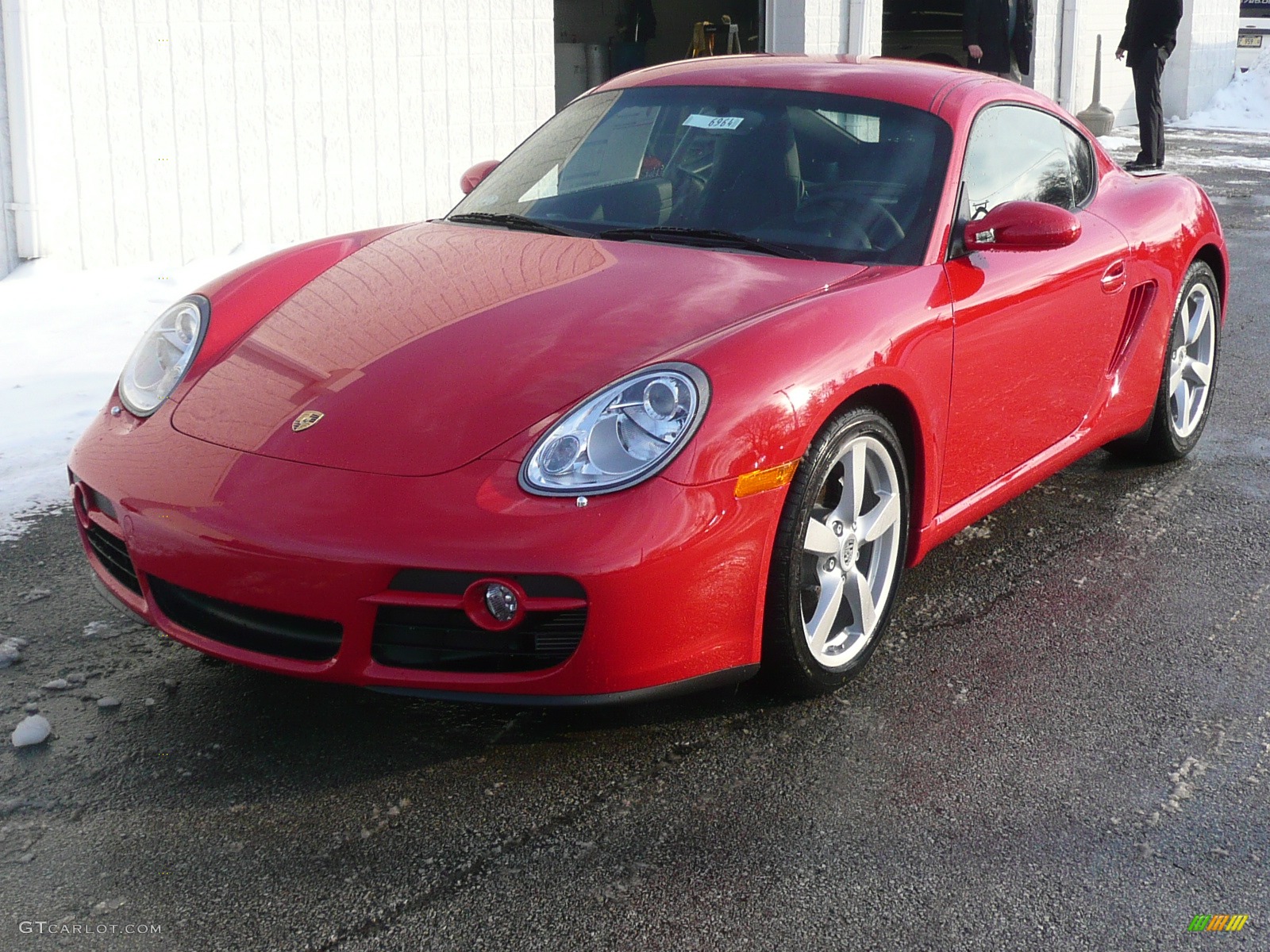 2008 Porsche Cayman, Guards Red / Black Interior, Front Left 2008 Porsche Cayman Standard Cayman Model Parts