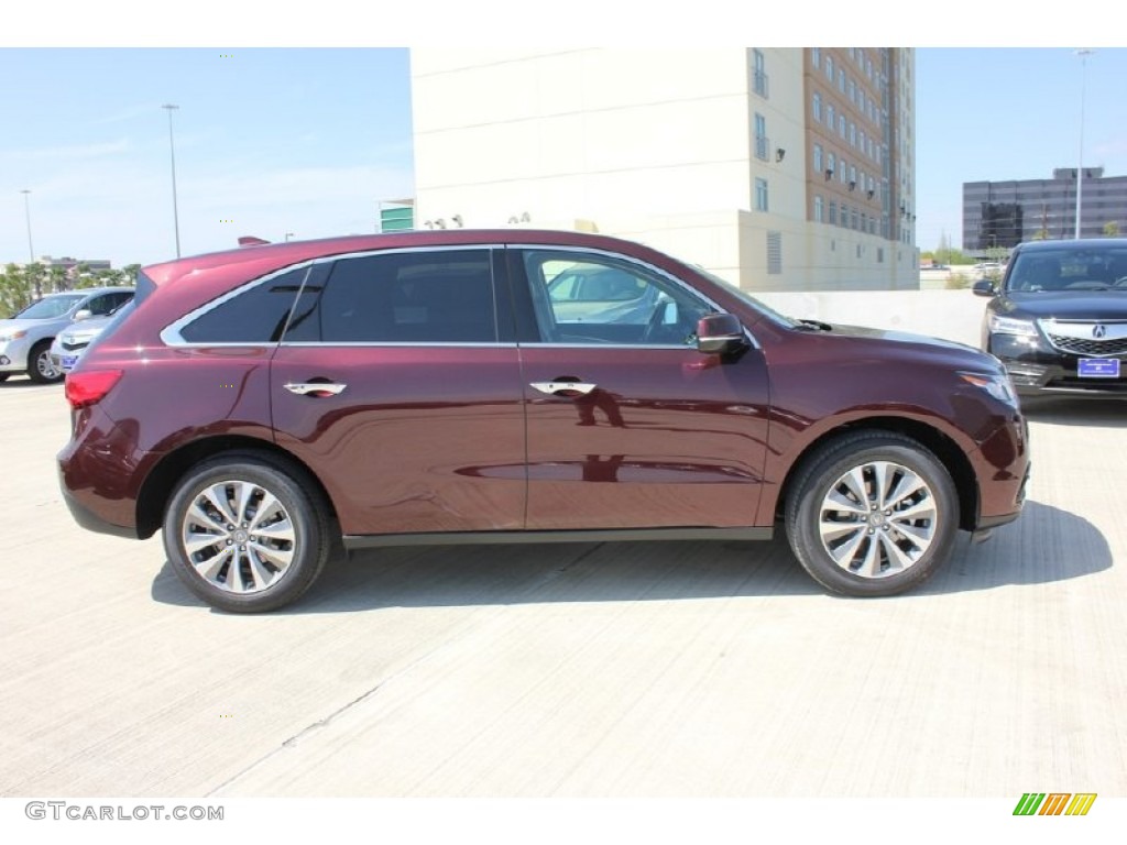 Dark Cherry Pearl 2016 Acura MDX Technology Exterior Photo #102582394