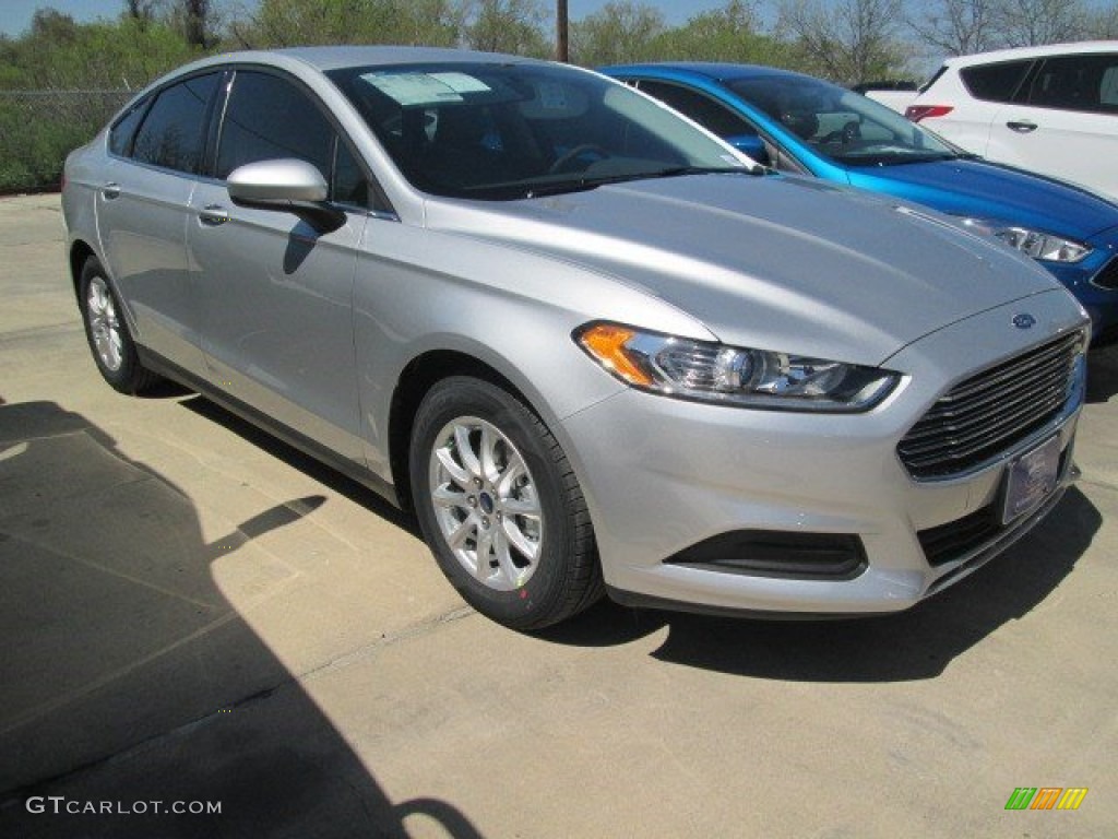 Ingot Silver Metallic 2015 Ford Fusion S Exterior Photo #102585572