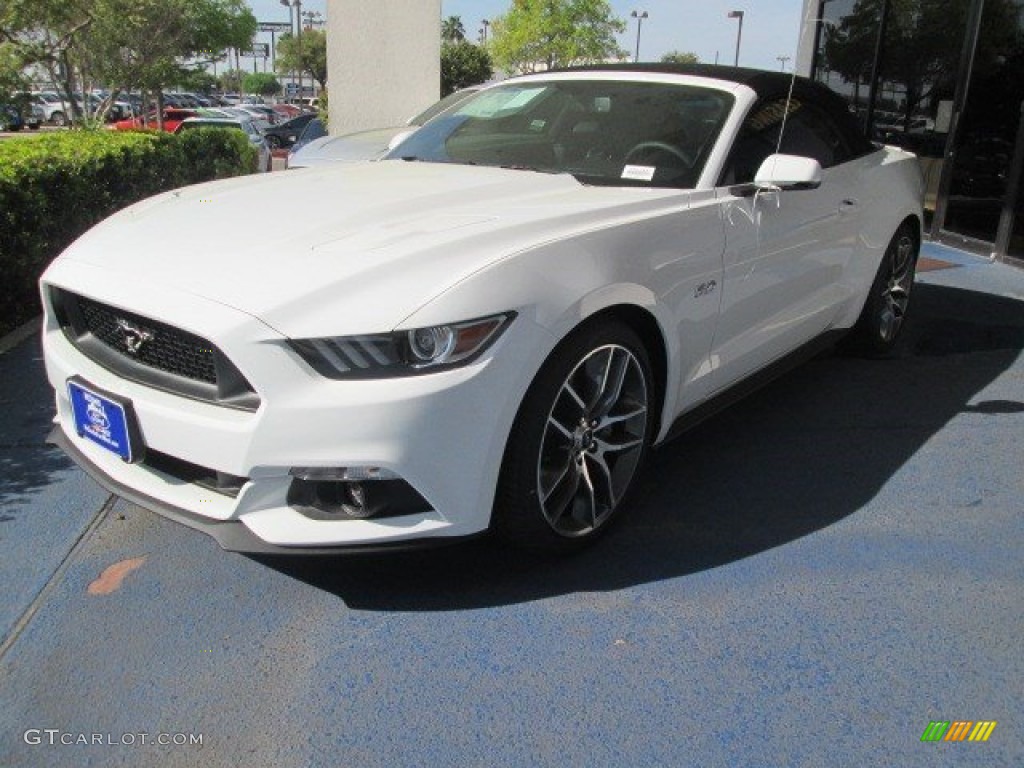2015 Mustang GT Premium Convertible - Oxford White / Ebony photo #5