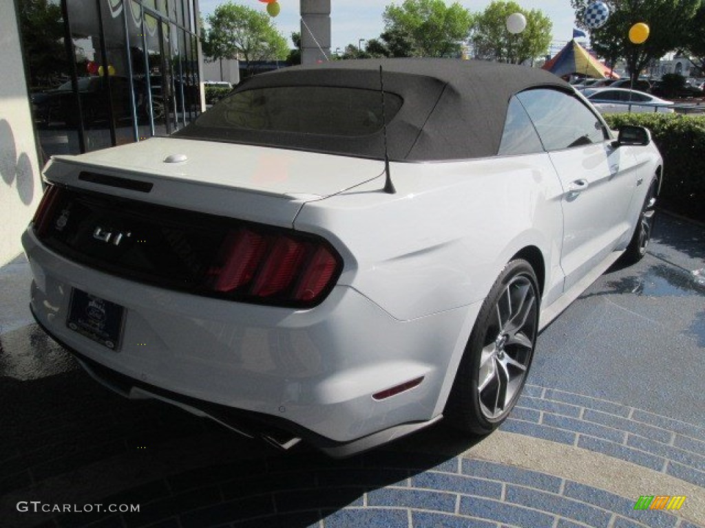 2015 Mustang GT Premium Convertible - Oxford White / Ebony photo #8