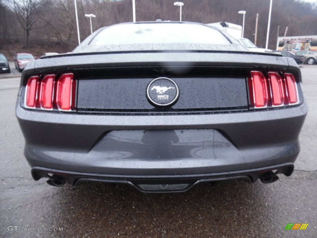 2015 Mustang EcoBoost Premium Coupe - Magnetic Metallic / Ebony photo #7