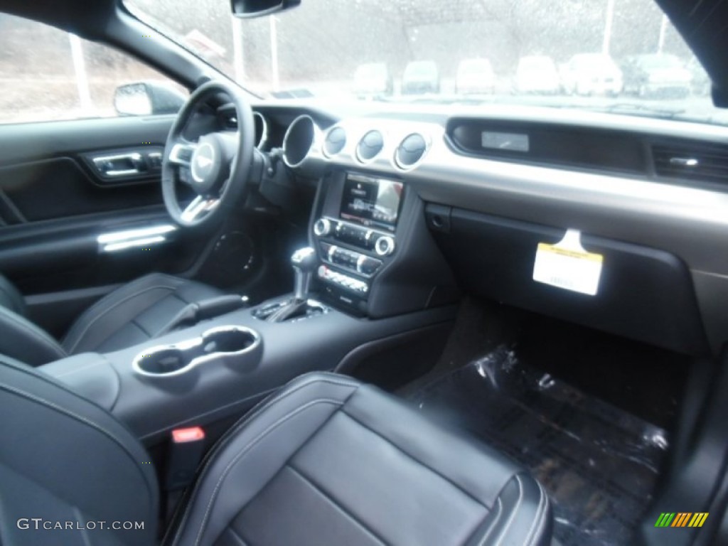 2015 Mustang EcoBoost Premium Coupe - Magnetic Metallic / Ebony photo #9