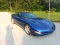 2002 Electron Blue Metallic Chevrolet Corvette Coupe  photo #1