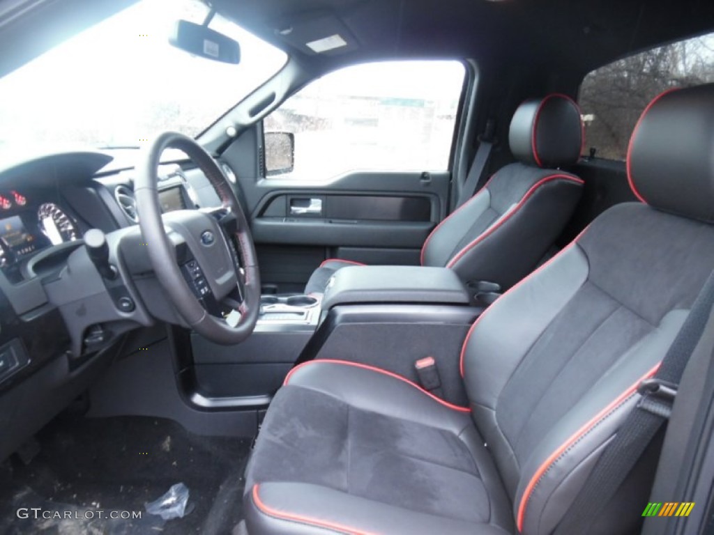 FX Appearance Black Leather/Alcantara Interior 2014 Ford F150 FX4 Tremor Regular Cab 4x4 Photo #102588800