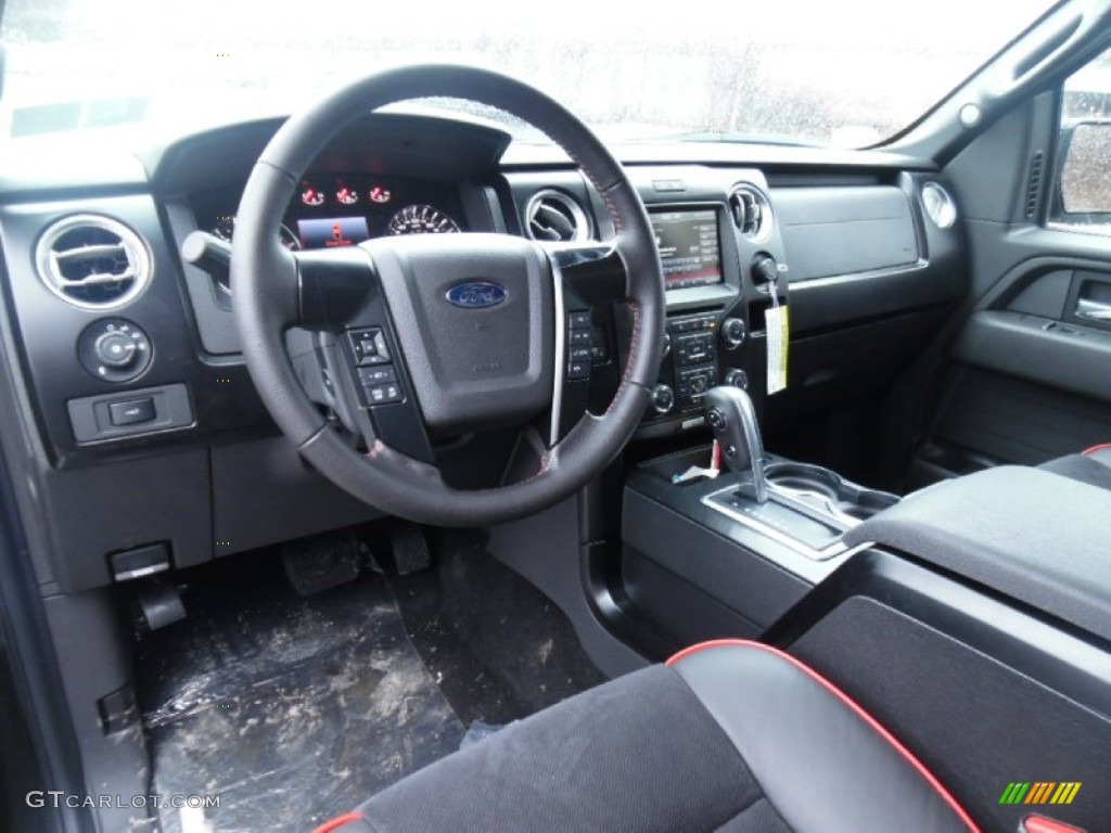FX Appearance Black Leather/Alcantara Interior 2014 Ford F150 FX4 Tremor Regular Cab 4x4 Photo #102588830