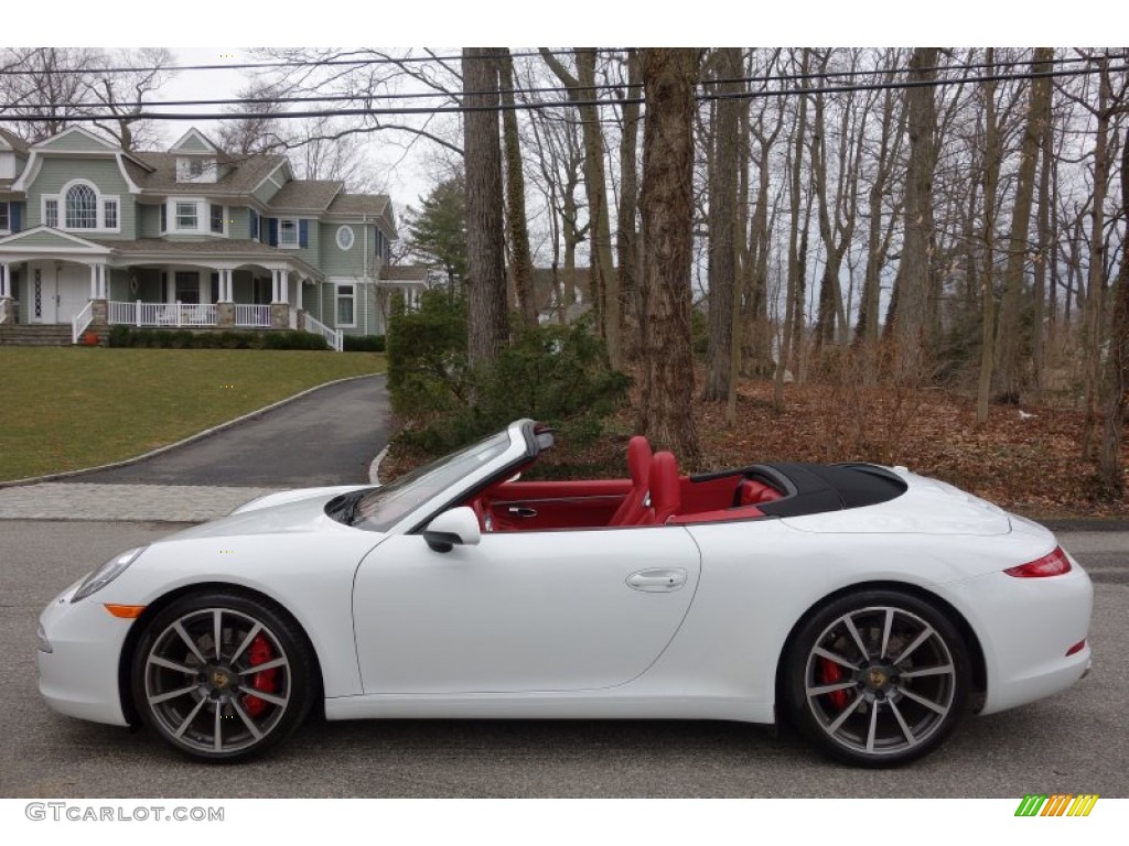 White 2013 Porsche 911 Carrera S Cabriolet Exterior Photo #102590021